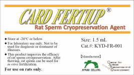 CARD Fertiup Rat Sperm Cryopreservation Agent